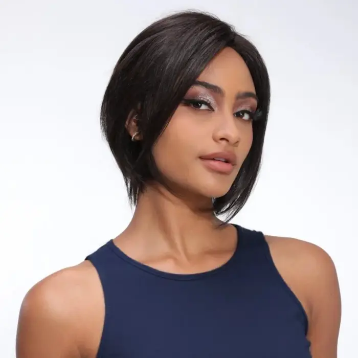 Lida cheveux humains perruque courte pour les femmes