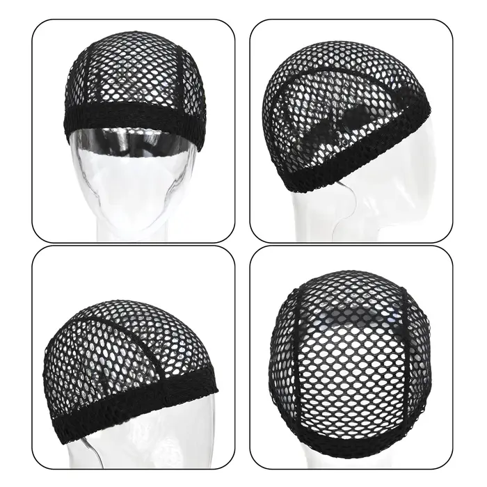 1 bonnet à perruque en maille à grandes mailles