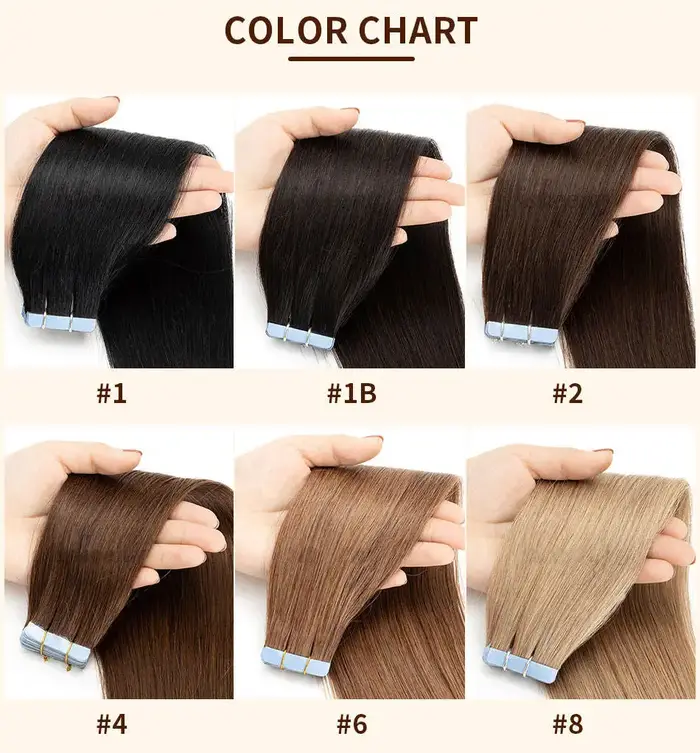 Extensions de cheveux humains Remy lisses de 14 à 28 pouces