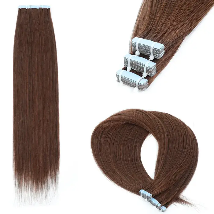 Bande naturelle dans les Extensions de cheveux 26 pouces bande droite synthétique dans les Extension