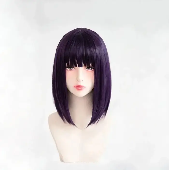 Perruque de cosplay synthétique Kuroe Shizuku Rizu Kyun Devil Shinju Gojo Wakana