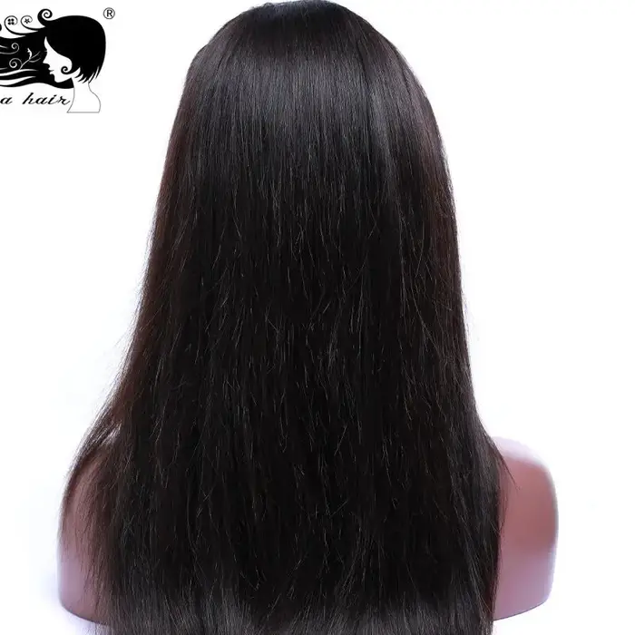 Cheveux humains vierges brésiliens lisses, 4 lots, couleur naturelle, 16-26 pouces, extensions de ch