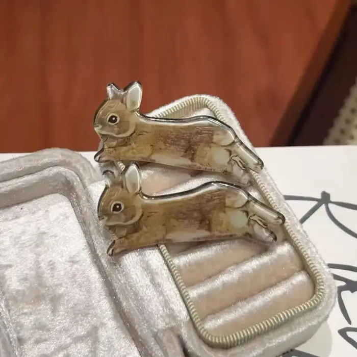 Ensemble de pinces à cheveux lapin Kawaii
