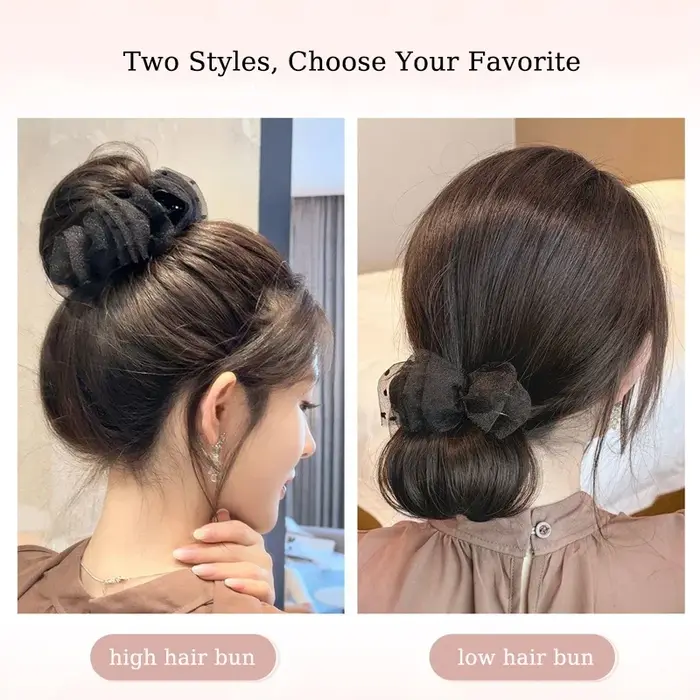 Extensions de chignon synthétique à pince