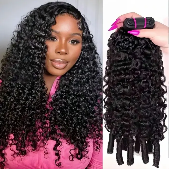 Extensions de cheveux humains bouclés vierges 12A