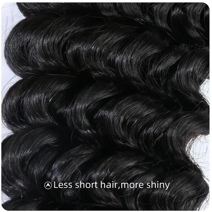 Extensions de cheveux au crochet sans nœuds Deep Wave pré-séparées