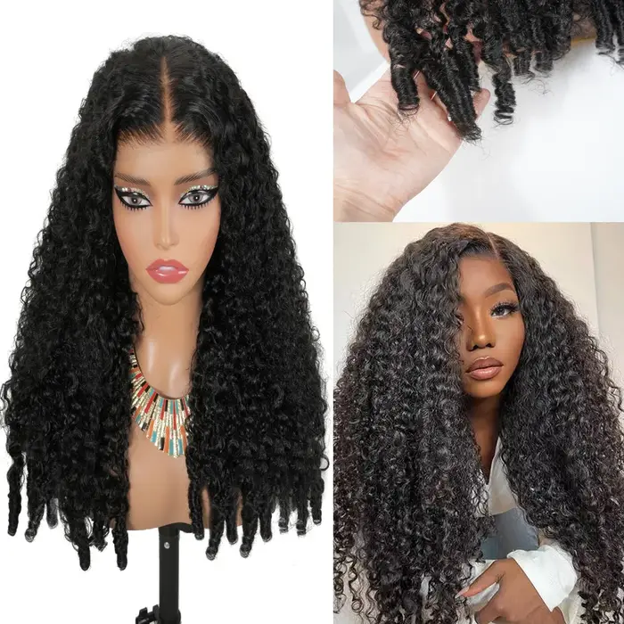 Perruques de cheveux humains bouclés birmans 12A cheveux vietnamiens 13X6 Hd perruque avant de dente