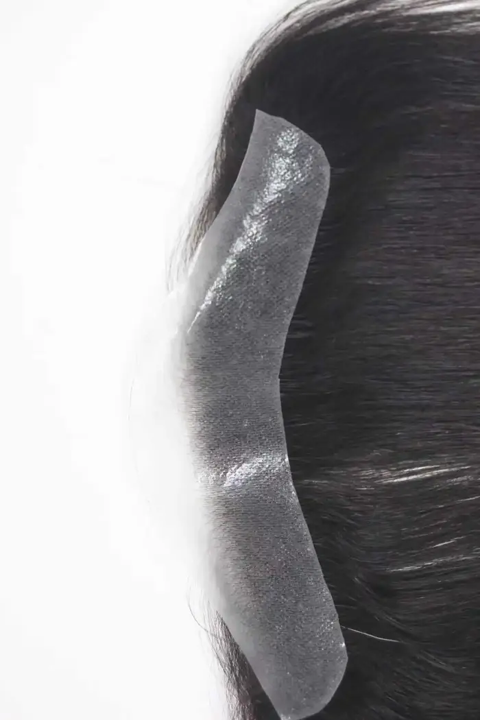 100% cheveux humains pleine Pu femmes délié perruque 13 pouces 2*16 cm noeuds blanchis aspect naturel
