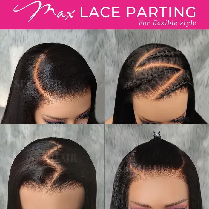 13x6 porter Go sans colle perruque soyeuse droite HD dentelle sans colle perruque cheveux humains pr