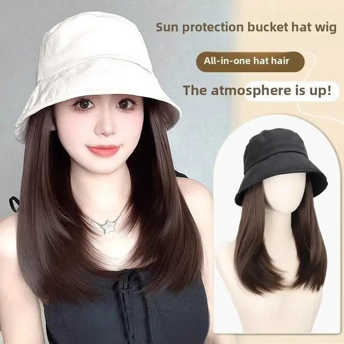 Chapeau perruque une pièce pour femme