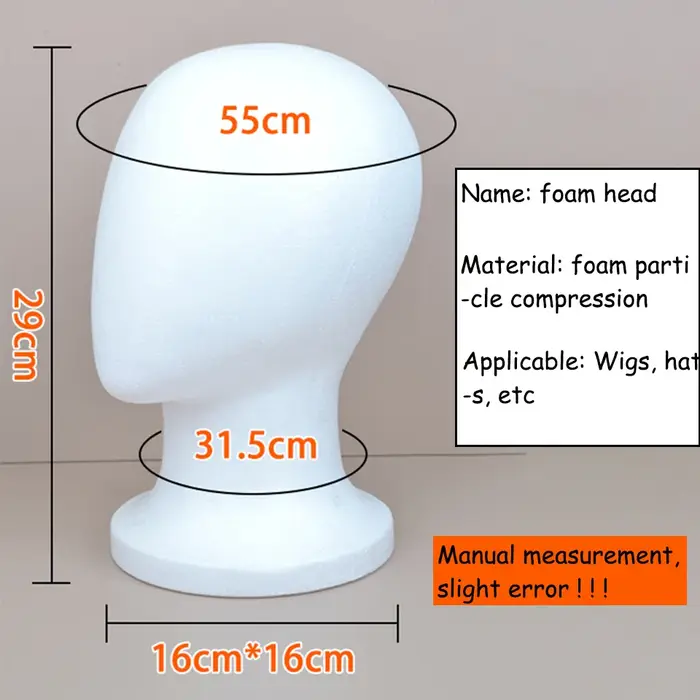 Tête de Mannequin en mousse