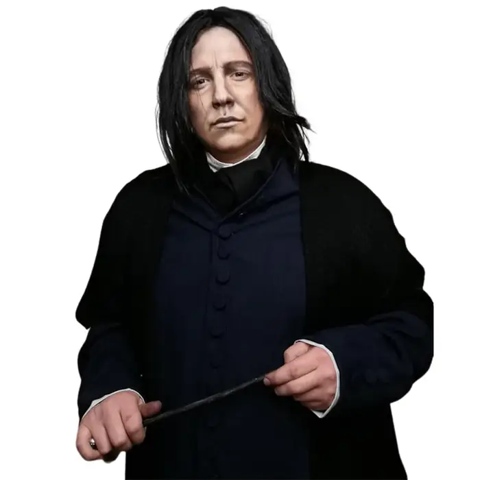 Tereshar professeur Severus Snape perruque synthétique courte droite noir hommes
