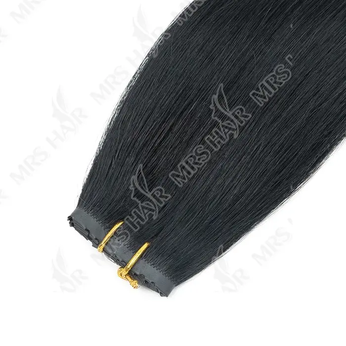 Extensions de cheveux papillon en trame, cheveux humains, trame invisible en PU, double languette pl