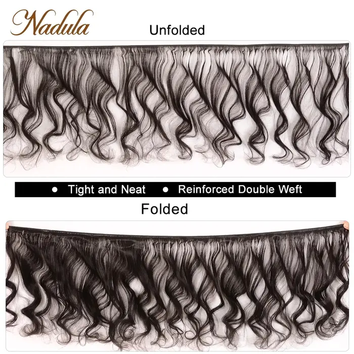 Nadula cheveux 3 pièce/lot brésilien vague lâche paquets 16-26 pouces