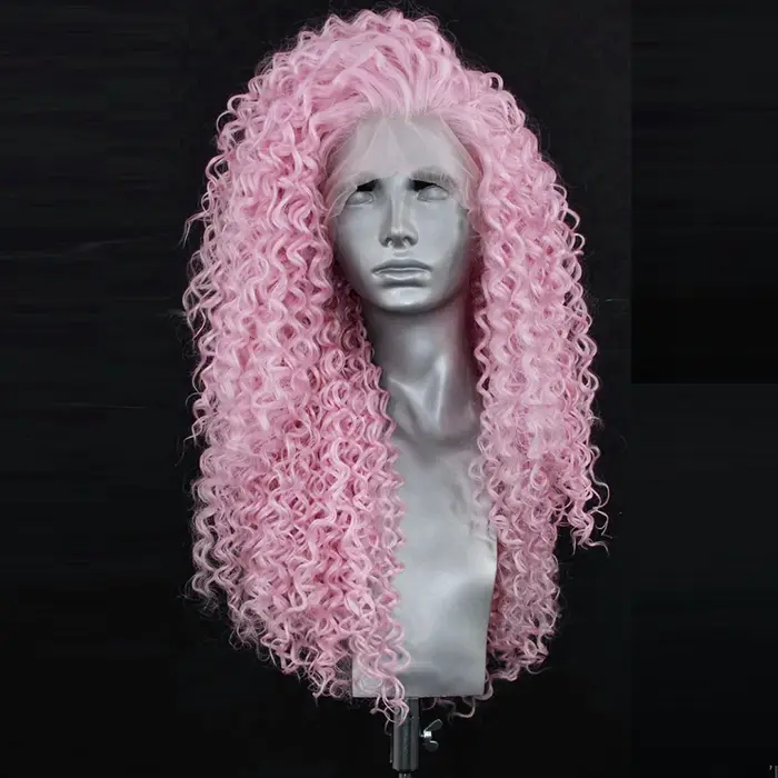 Charisma-Perruque Lace Front Synthétique Bouclée et Crépue