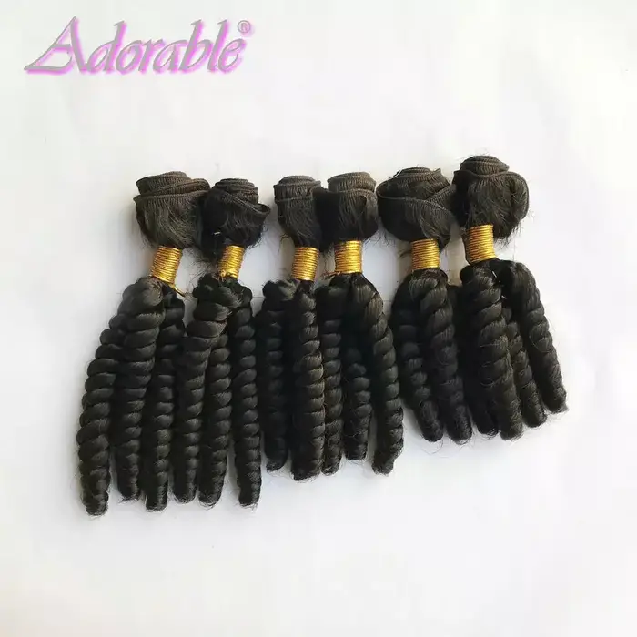 Adorable Bundles Hair - Lot de 6 mèches synthétiques GO / Extensions de cheveux de 10 à 14 pouces