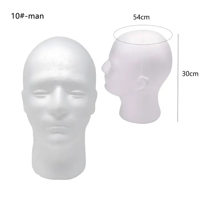 DUNIWig-Présentoir de Perruque en Mousse, Modèle de Tête de Mannequin T1, Support de Postiches, Modè