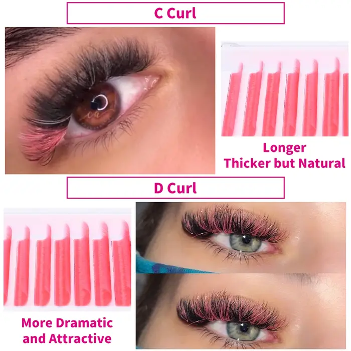 Extensions de cils Fadvan colorées à éventail facile