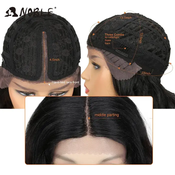 Perruque Lace Front Wig ondulée 20 pouces-Noble