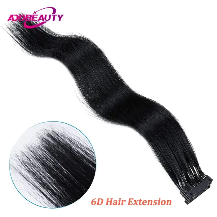 Extensions de cheveux humains 6D