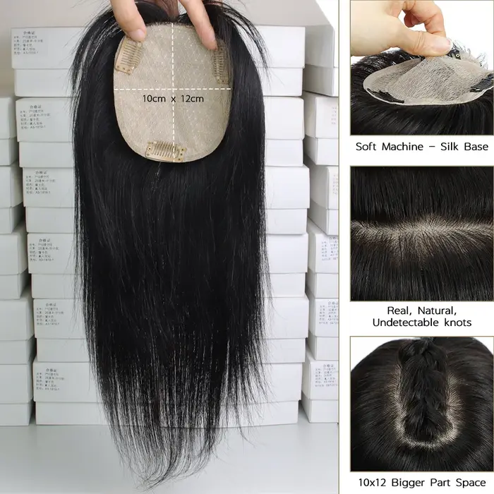 Extensions capillaires 100 % naturelles pour femmes avec frange