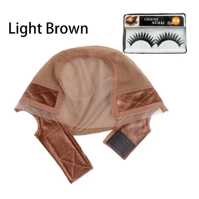 Bonnet de perruque antidérapant pour femmes et faux cils, bonnet de poignée de perruque avant en den