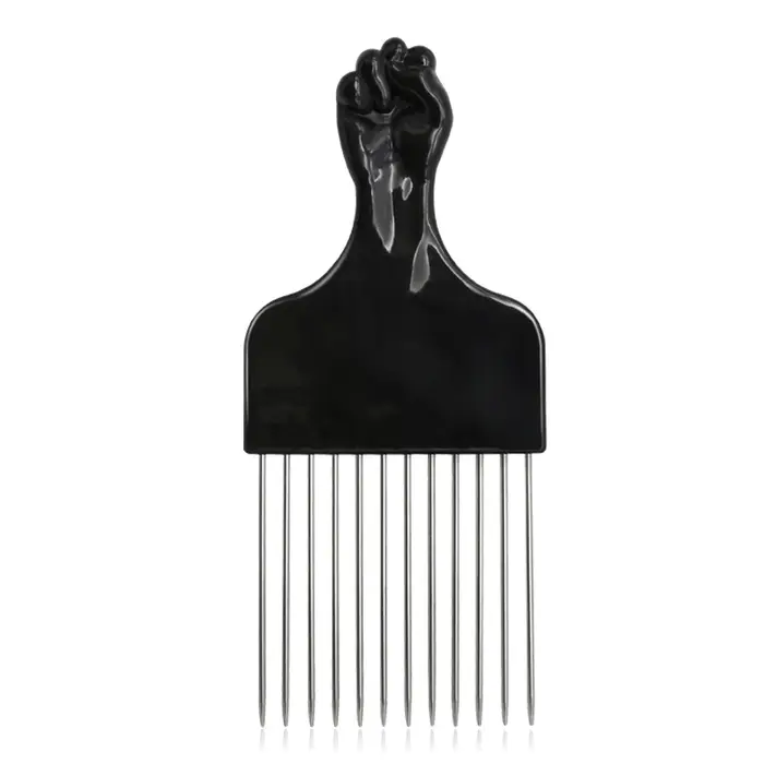 1/2 pièces Afro cheveux bouclés filet peigne en acier inoxydable choisir