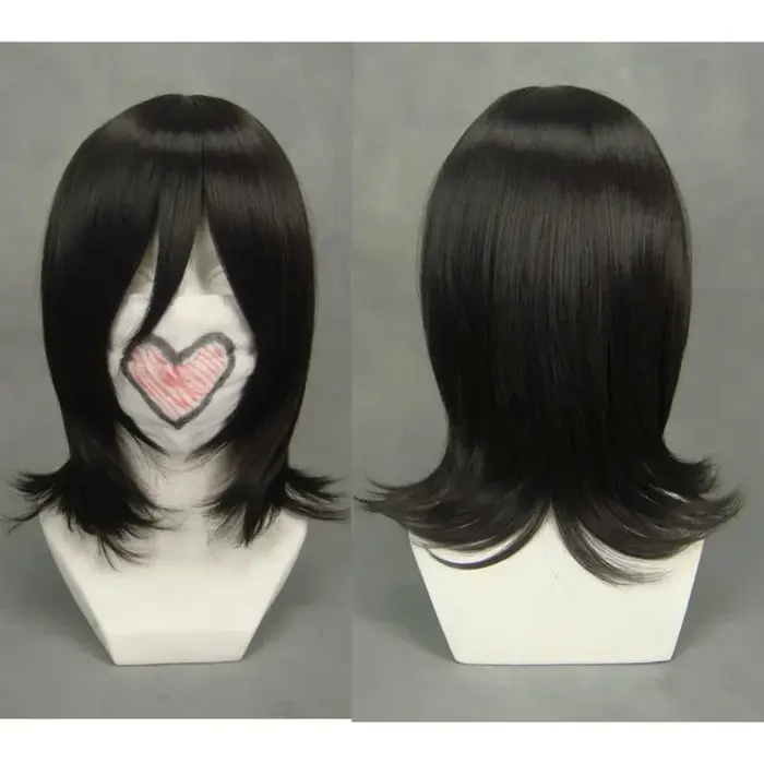 Perruque de Cosplay Kuchiki Rukia, cheveux synthétiques courts bouclés résistants à la chaleur, perr