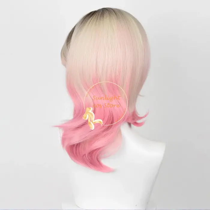 Perruque Cosplay Courte Dégradée Cruly pour Femme