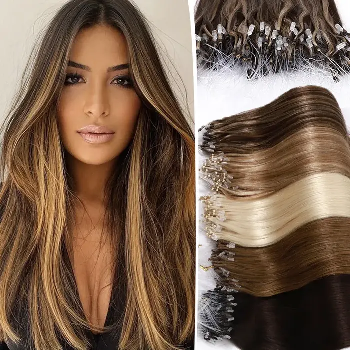Extensions de cheveux humains 100% de qualité supérieure