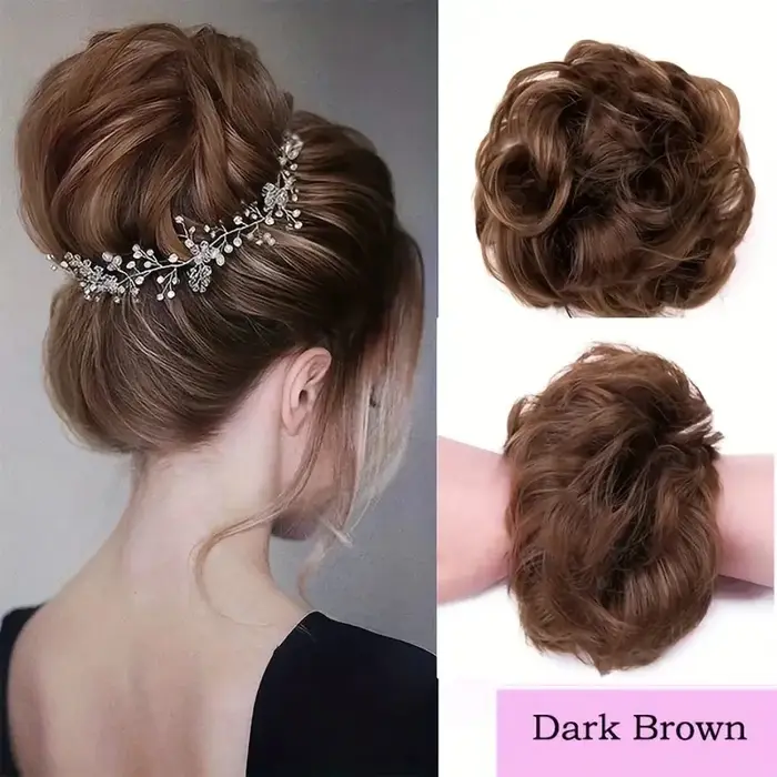 Extensions de chignon chignon désordonné de cheveux humains
