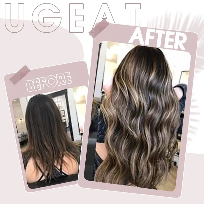 Ugeat – Extensions de cheveux naturels à pointe plate