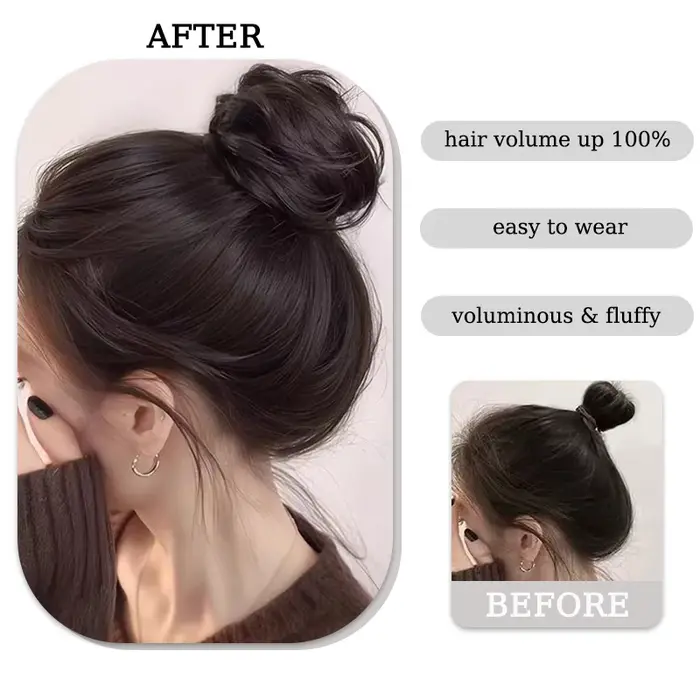 Chignon synthétique perruque Extensions