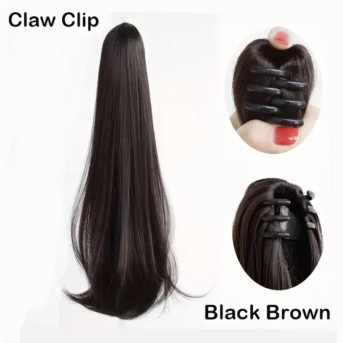 Extensions capillaires synthétiques longues et lisses