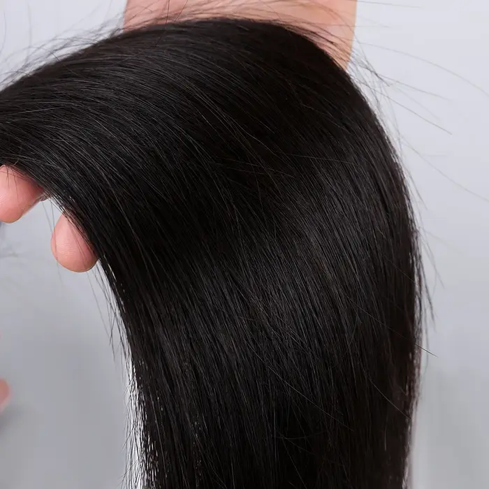 Tissage en lot péruvien naturel vierge avec Lace Closure – MOCHA Hair