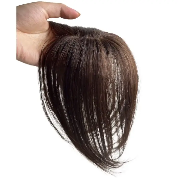 Frange de cheveux humains naturels