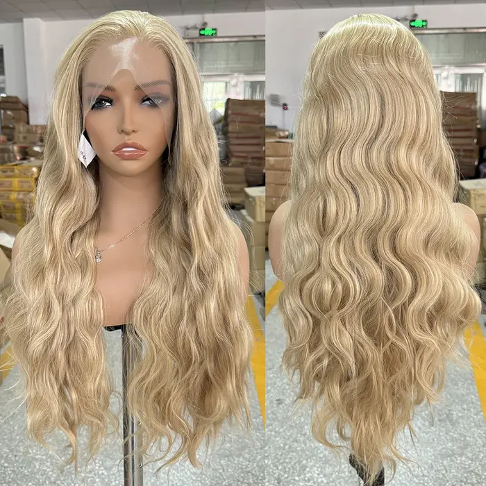 Perruque Lace Front Wig synthétique Blonde mixte 613