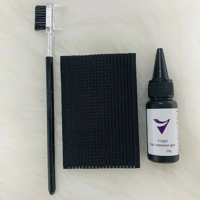 Colle d'extension de cheveux à lumière UV avec dissolvant 20g