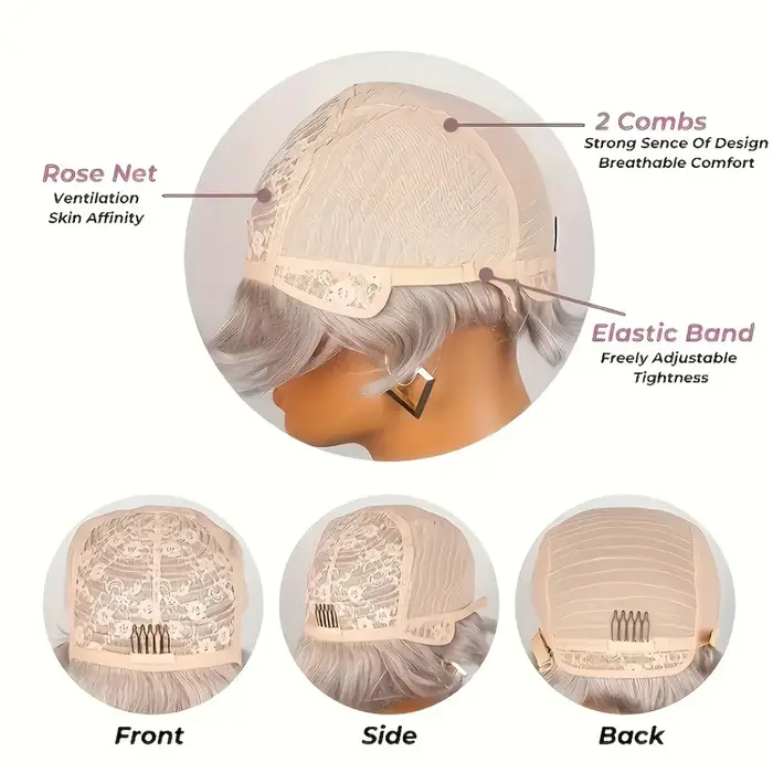 Perruque de cheveux humains Remy-perruque entièrement faite à la machine