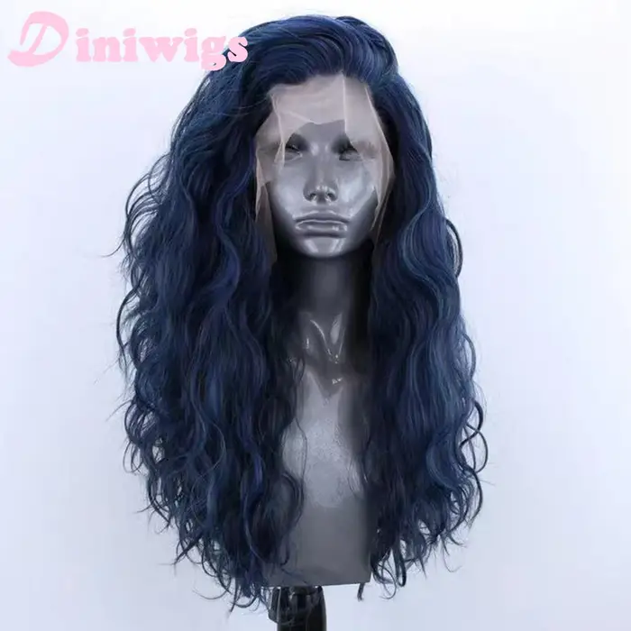 Perruque Lace Front Wig synthétique bouclée et longue