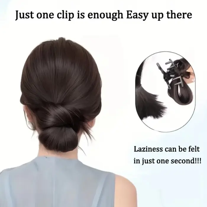 Chignon synthétique élégant à clipser