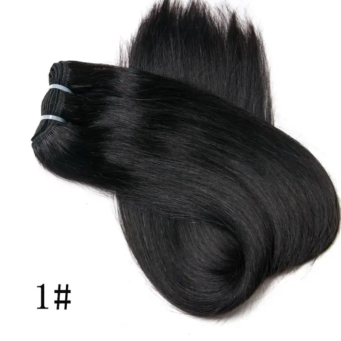 Extensions de tissage de cheveux humains droits 100% trame de cheveux humains Remy 100G Ombre paquet