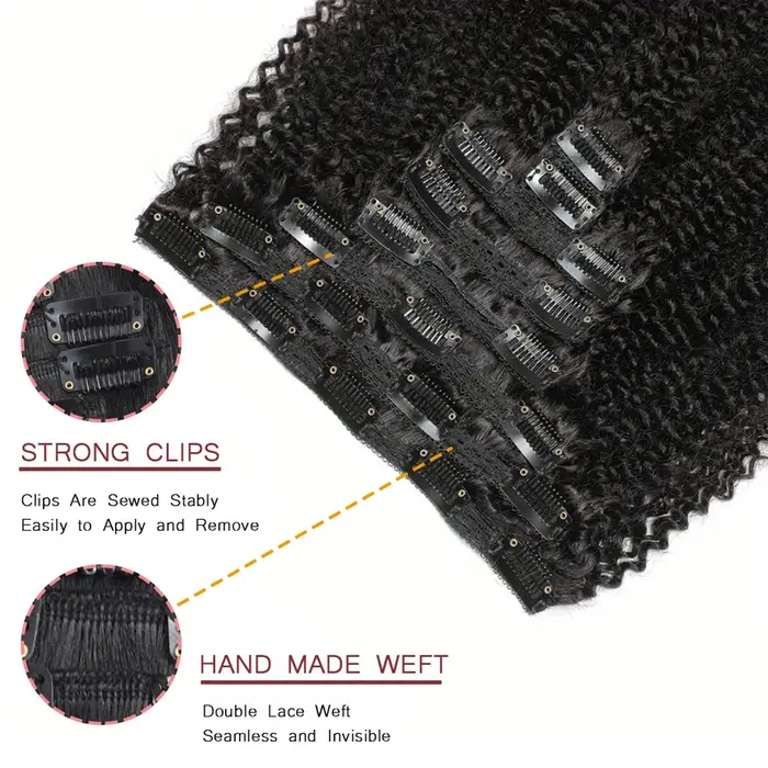 Extensions de cheveux bouclés Newmi Kinky Curly à clipser