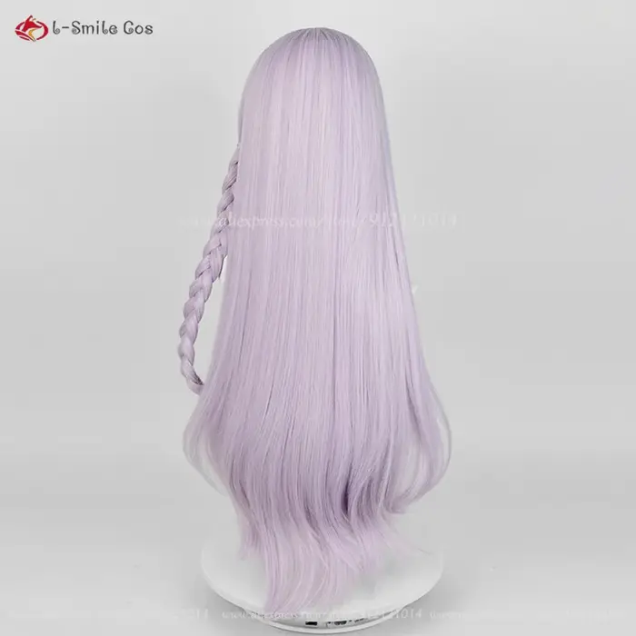 Kirigiri Kyoko Cosplay perruque 80 cm violet clair perruques pour femmes