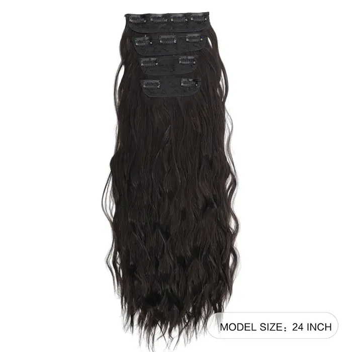 Lot de 4 extensions de cheveux à clipser