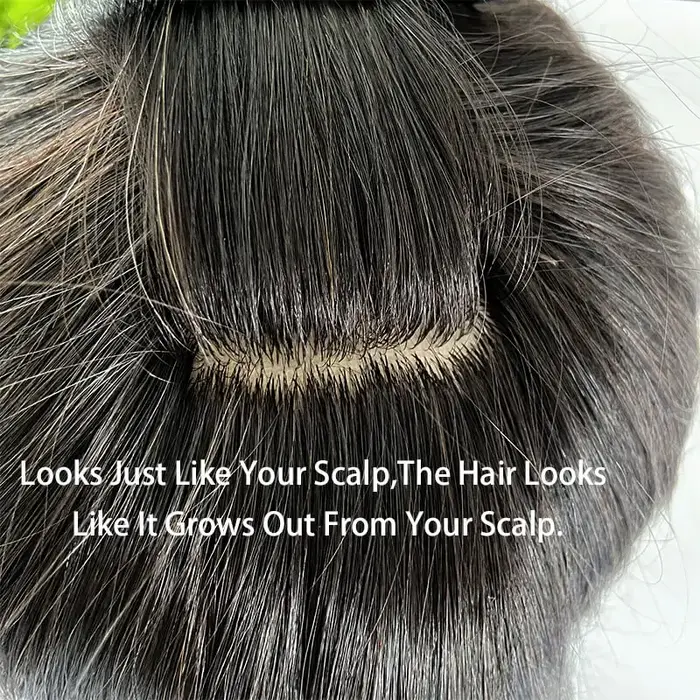 Perruques de cheveux longs personnalisées pour hommes