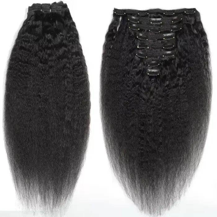 Extensions de cheveux à clipser de 18 pouces