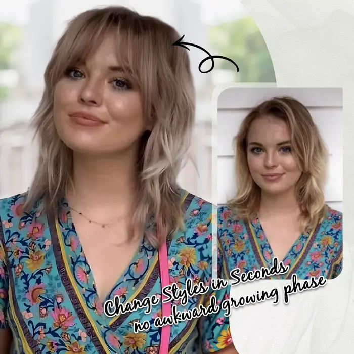 Extensions de cheveux blondes ombrées brun-blond de 10 pouces