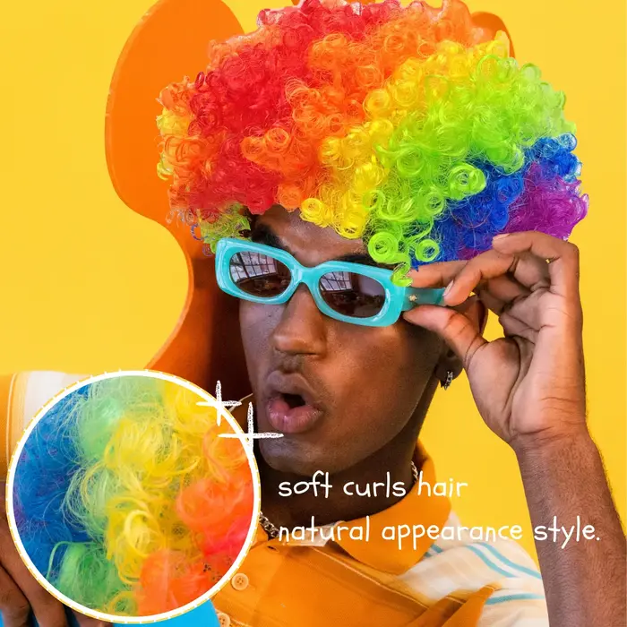 Perruque de Clown Afro Bouffante