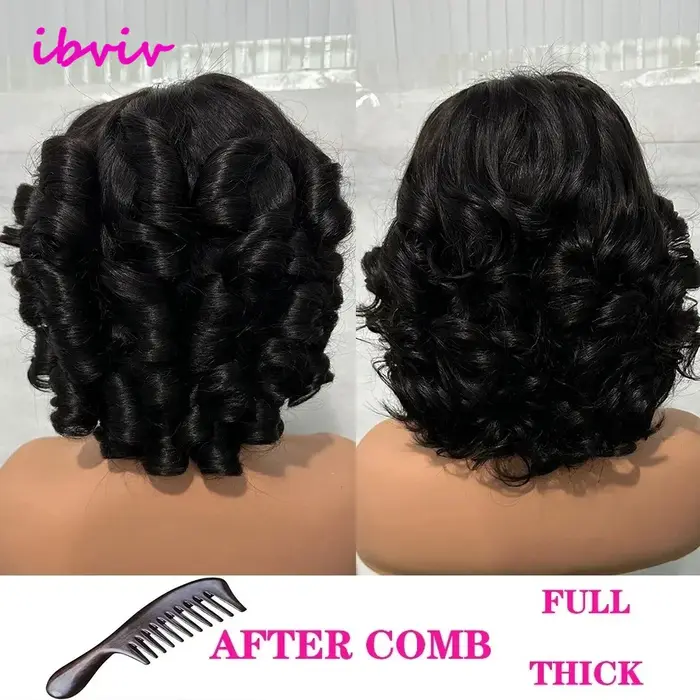 Perruque Lace Front Wig sans colle 100% cheveux humains
